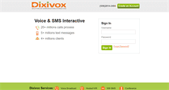 Desktop Screenshot of my.dixivox.com