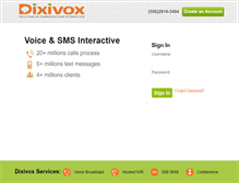 Tablet Screenshot of my.dixivox.com